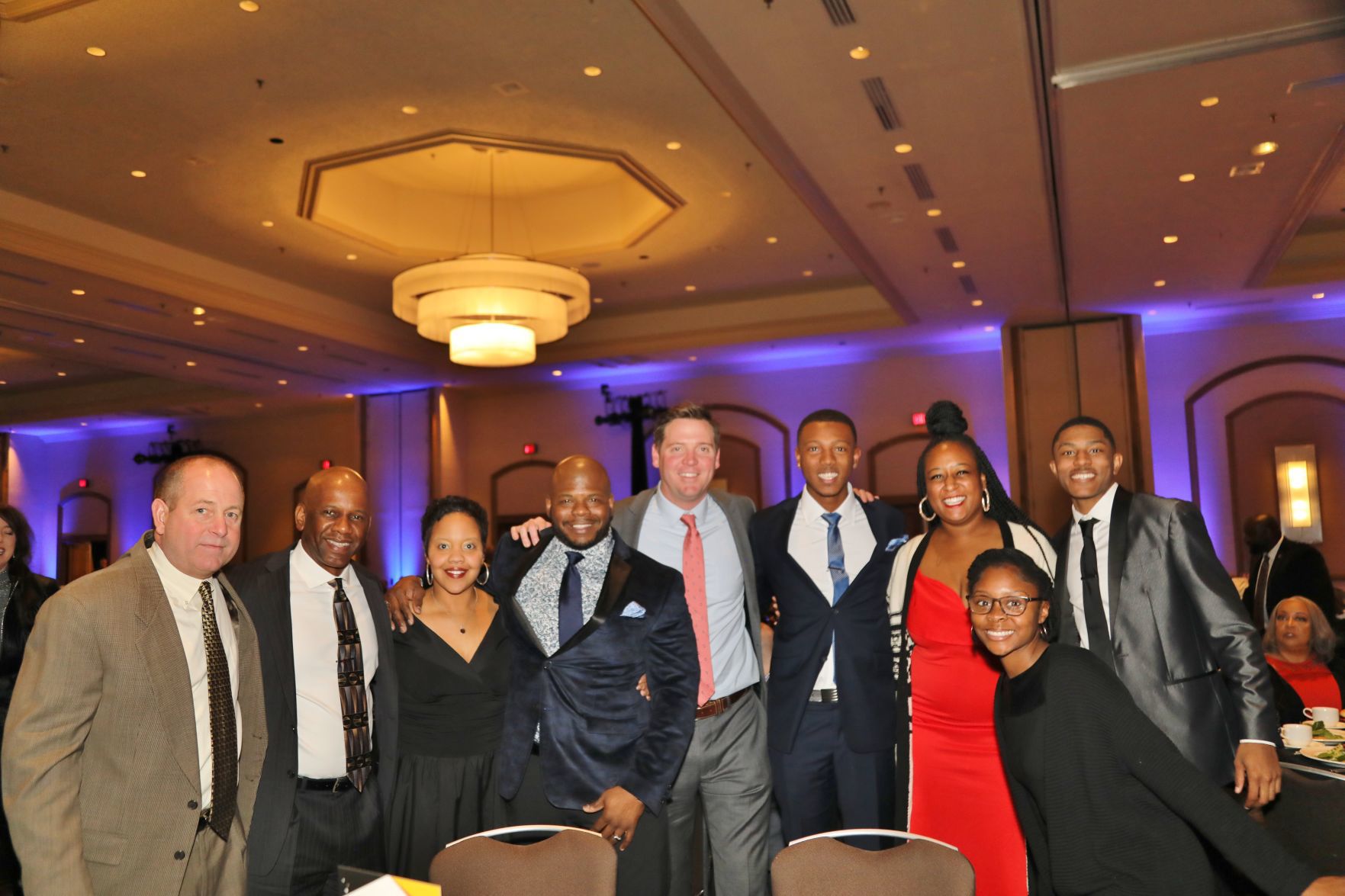 Tom Sieckhaus, Jess Sanders, Burnea and Pam Lester, Scott Rahn, Trenton Kwasa, Branyea Jones, Rashad Johnson, Kyah Donald